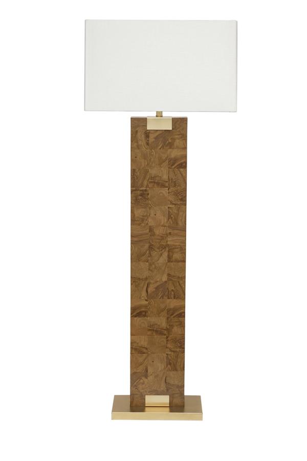 Burl floor lamp, model ODFL-102026-1