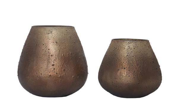 Textured brown vases, model ODTTA-042025