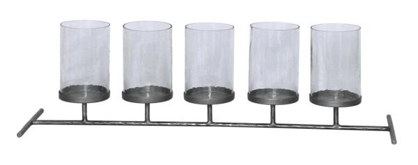 Glass hurricane candle holders, model ODTTA-072025